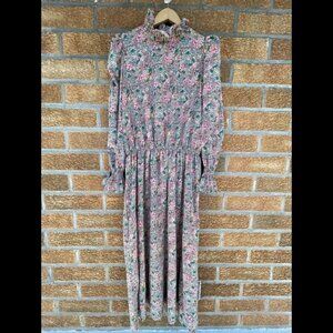 Never Fully Dressed Floral High Neck maxi dress size 10